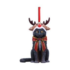 Reindeer Cat Hanging Ornament (LP) 9cm Cats Christmas Gift Guide Hanging Ornaments