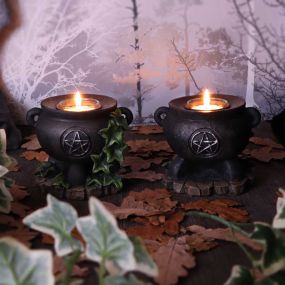 Ivy Cauldron Candle Holder 11cm (Set of 2)