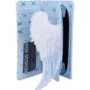 White Angel Wings Embossed Purse 18.5cm Angels Gifts Under £100