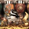 Harry Potter Hufflepuff (Silver) Hanging Ornament Fantasy September Flash Sale 2024 | Festive Gifts and Decorations