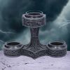 Thor's Hammer Tea Light Holder 18.5cm History and Mythology Gifts Under £100