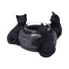 Familiar Trio Tea Light Holder 10cm Cats Halloween Highlights Homeware