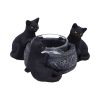 Familiar Trio Tea Light Holder 10cm Cats Halloween Highlights Homeware