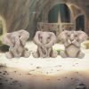 Three Baby Elephants 8cm Elephants Top 200 None Licensed