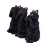 Three Wise Felines 8.5cm Cats Top 200 None Licensed