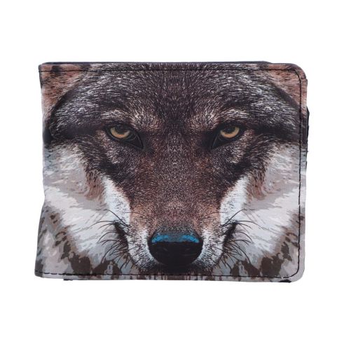 Wallet - Portrait of a Wolf 11cm Wolves Gifts Under £100