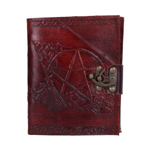 Pentagram Leather Emboss Journal+Lock(SIW) Witchcraft & Wiccan Top 200 None Licensed