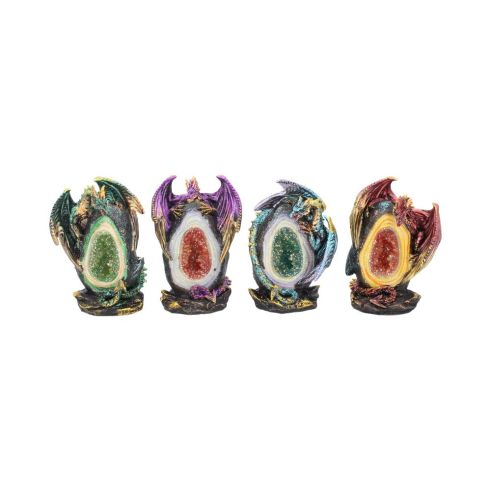 Geode Keepers (set of 4) 12cm Dragons Dragon Figurines