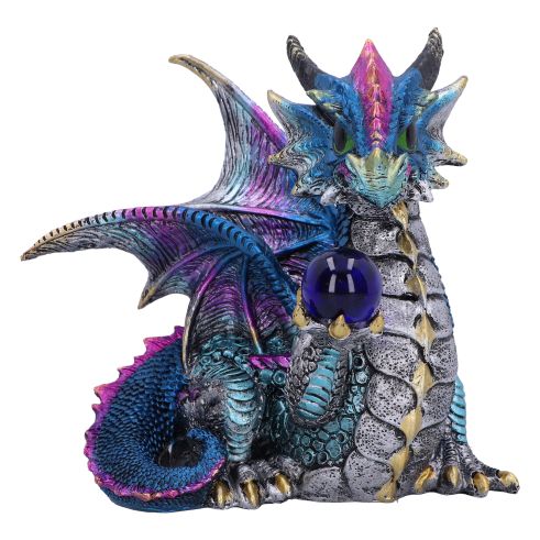 Orb Hoard (Blue) 15.5cm Dragons Dragon Figurines