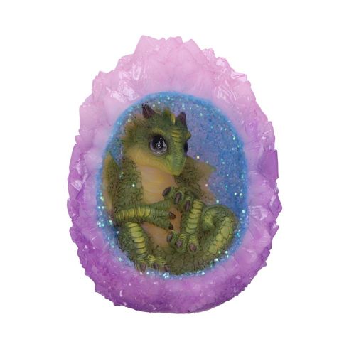 Geode Nest (Green) 12.5cm Dragons Dragon Figurines