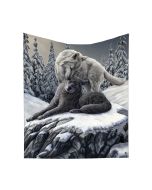 Snow Kisses Throw (LP) 160cm Wolves Christmas Product Guide