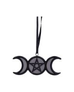 Triple Moon Magic Hanging Ornament 7.5cm Witchcraft & Wiccan Summer Sale 2024